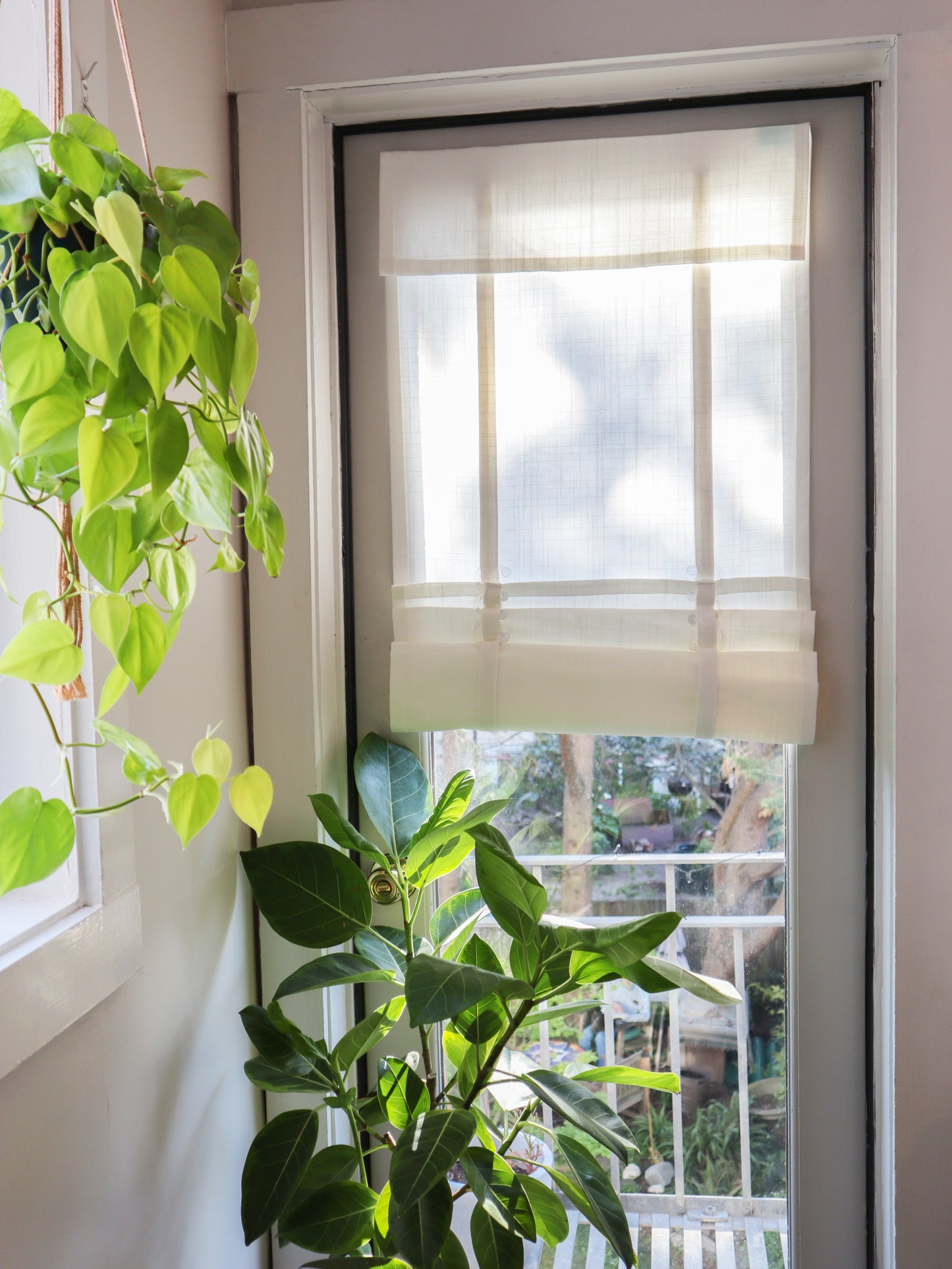 Off White Cascade Camalay® Curtain for Windows 1 panel single thickness