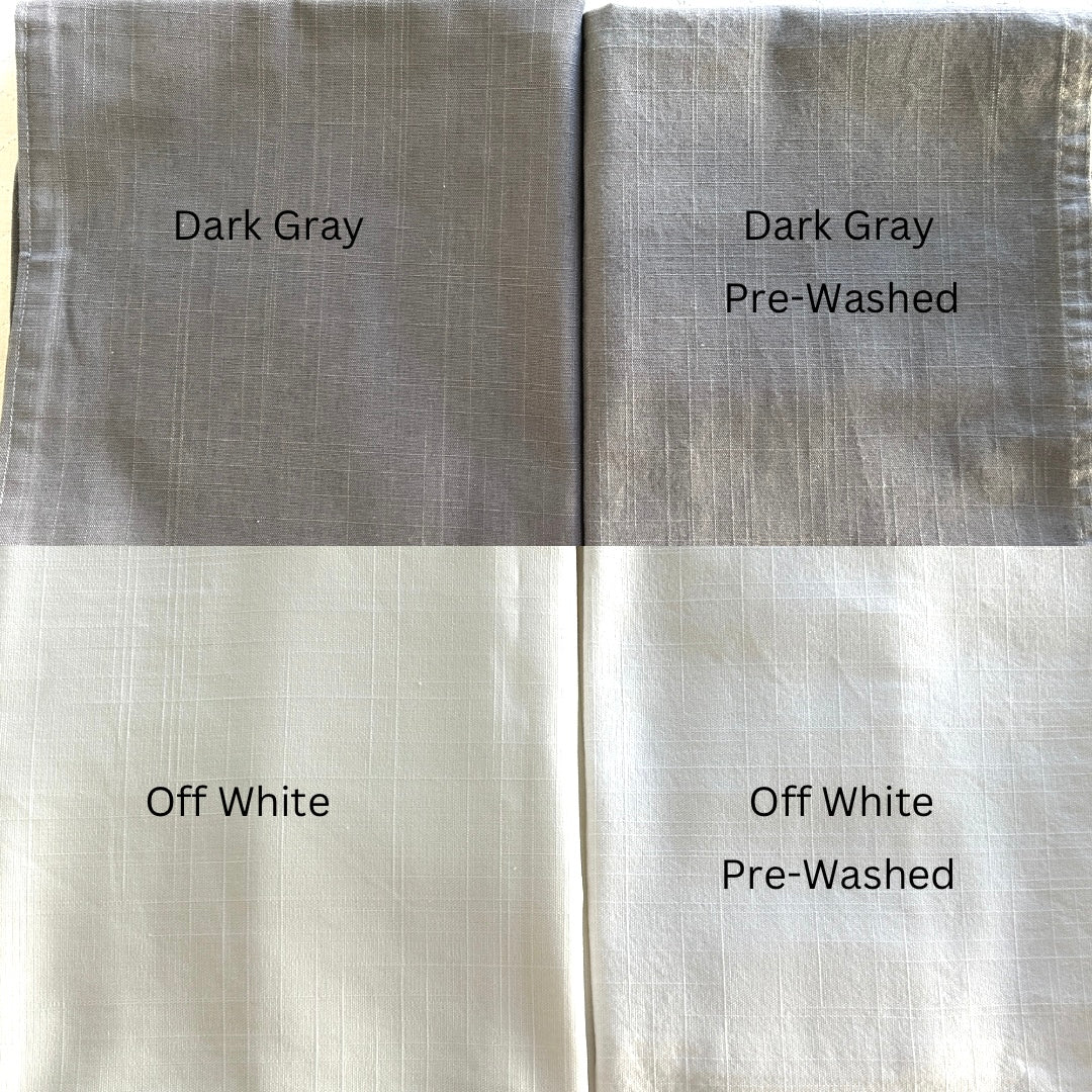Pre-Washed Pre-Shrunk Fabric Option