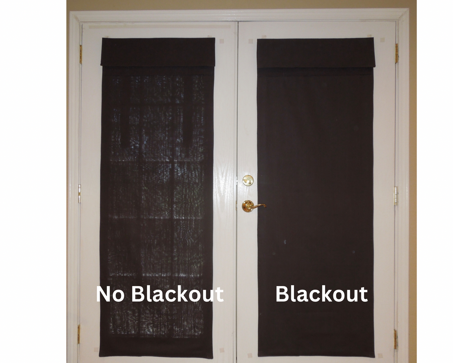 Blackout Curtain Liner that Goes Inside Door Curtain (cannot be purchased without curtain)