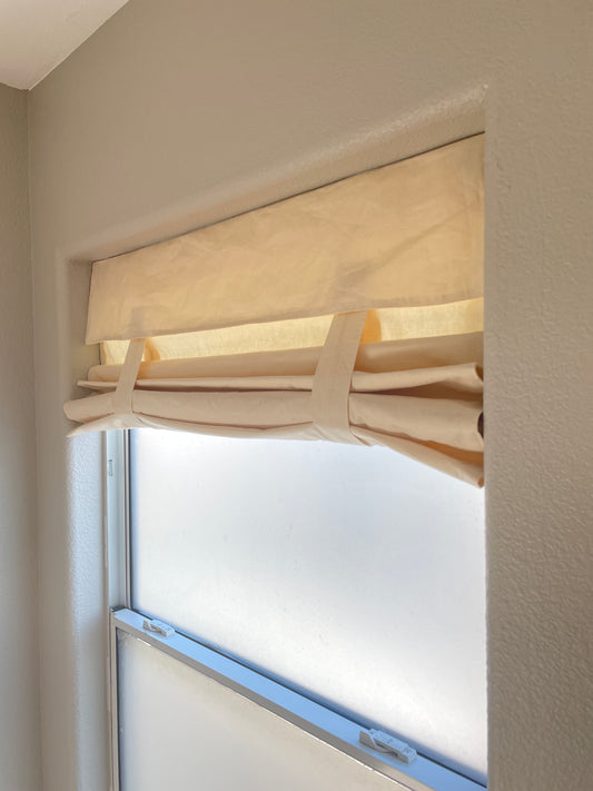 Unbleached Cream Cotton Curtains 1 panel