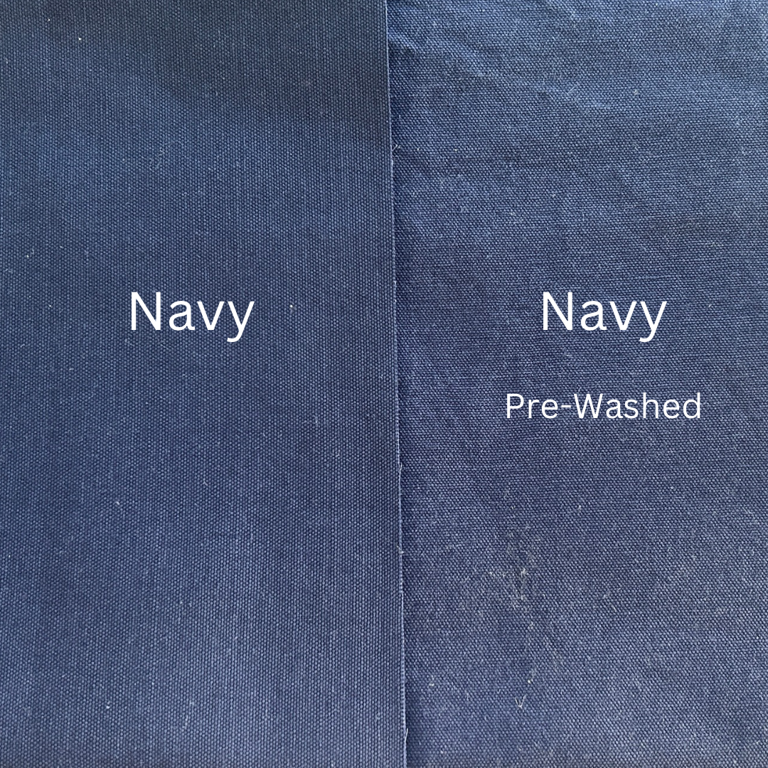 Pre-Washed Pre-Shrunk Fabric Option