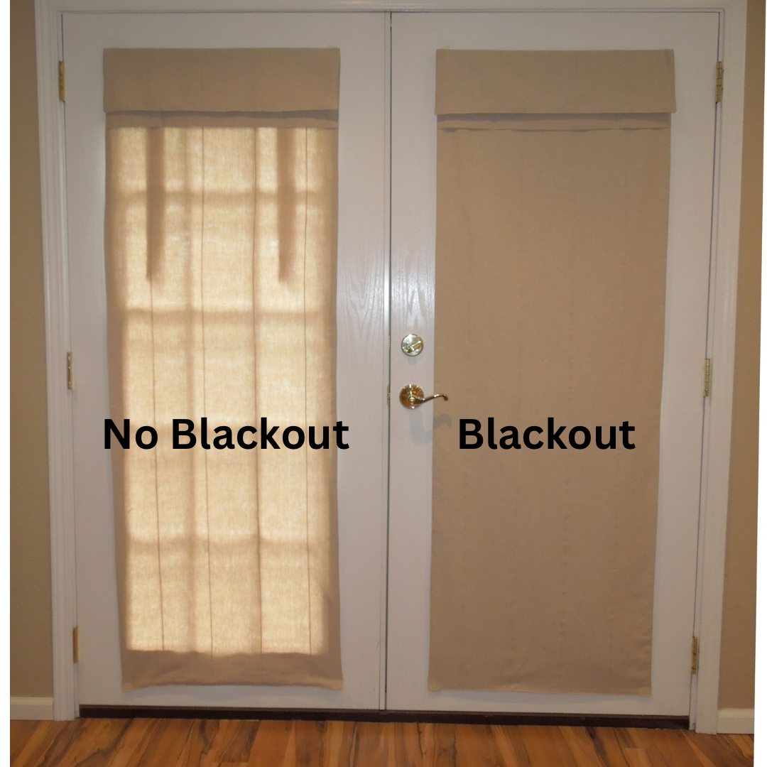 Blackout Curtain Liner that Goes Inside Door Curtain (cannot be purchased without curtain)