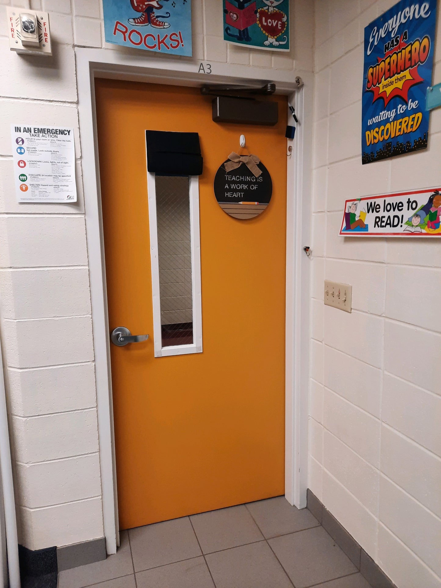 Classroom Lockdown Curtain - Black