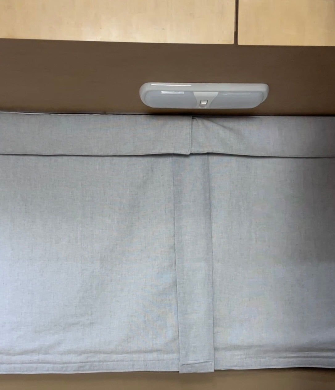 1 Set (6 curtains) Taupe Striped Blackout Airstream® Washable Panoramic Curtains