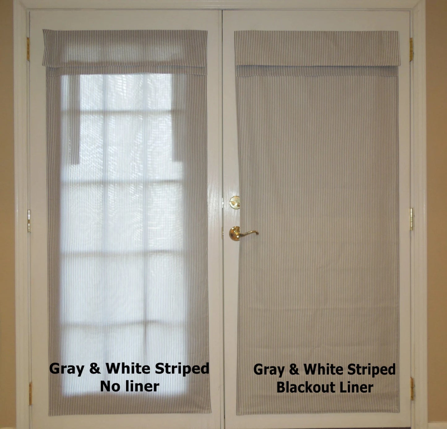 Blackout Curtain Liner that Goes Inside Door Curtain (cannot be purchased without curtain)