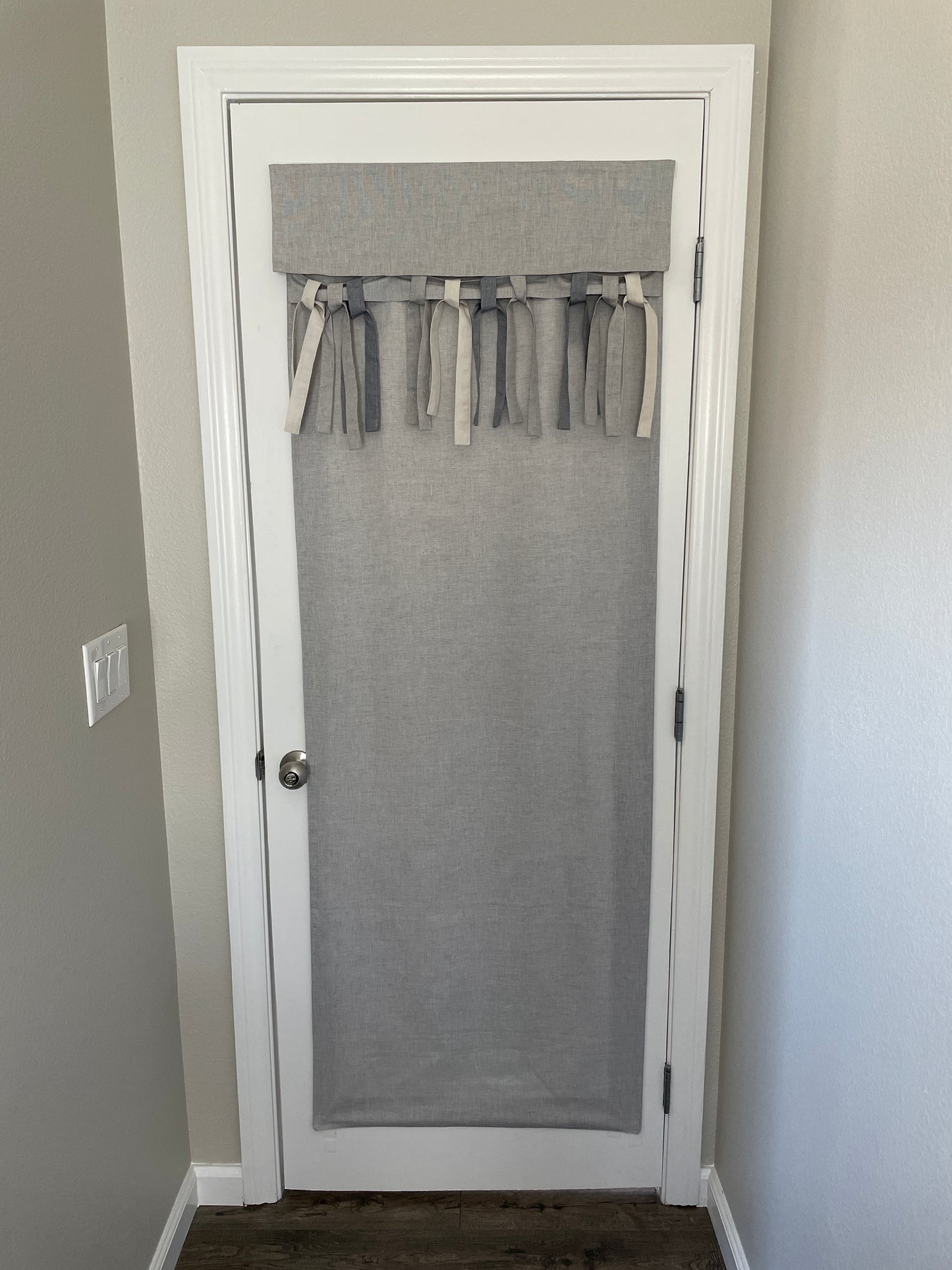Set of 3 24" Long Ties & Bows (Light Gray, Natural Beige, Blue Chambray or Light Green)