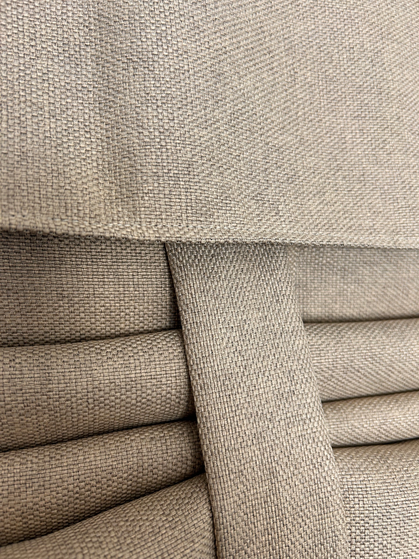 BrioLux™ Tan Woven Blackout Luxury Door Curtain 1 Panel