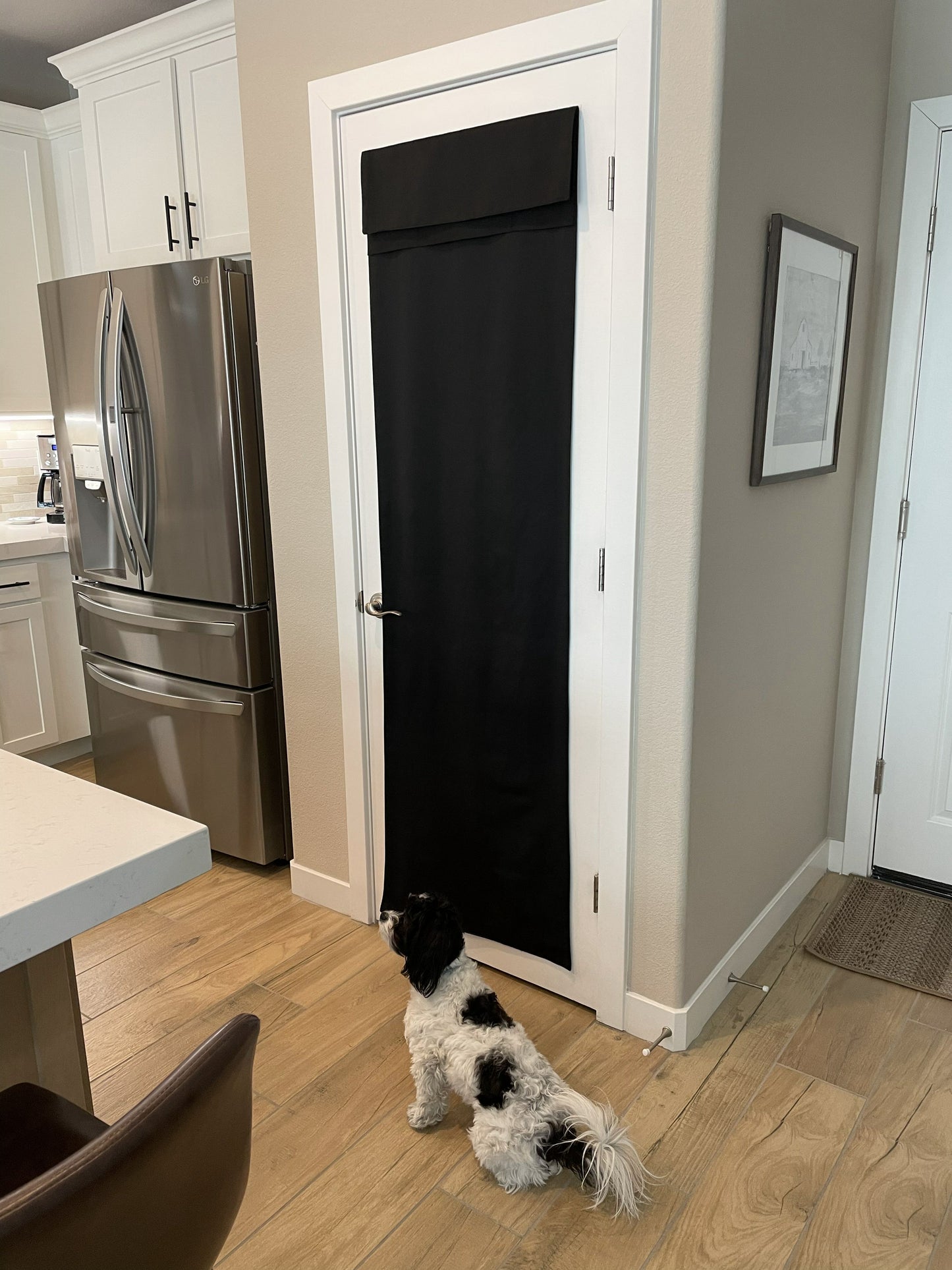 Black French Door Curtain Almost Complete Blackout - 1 panel
