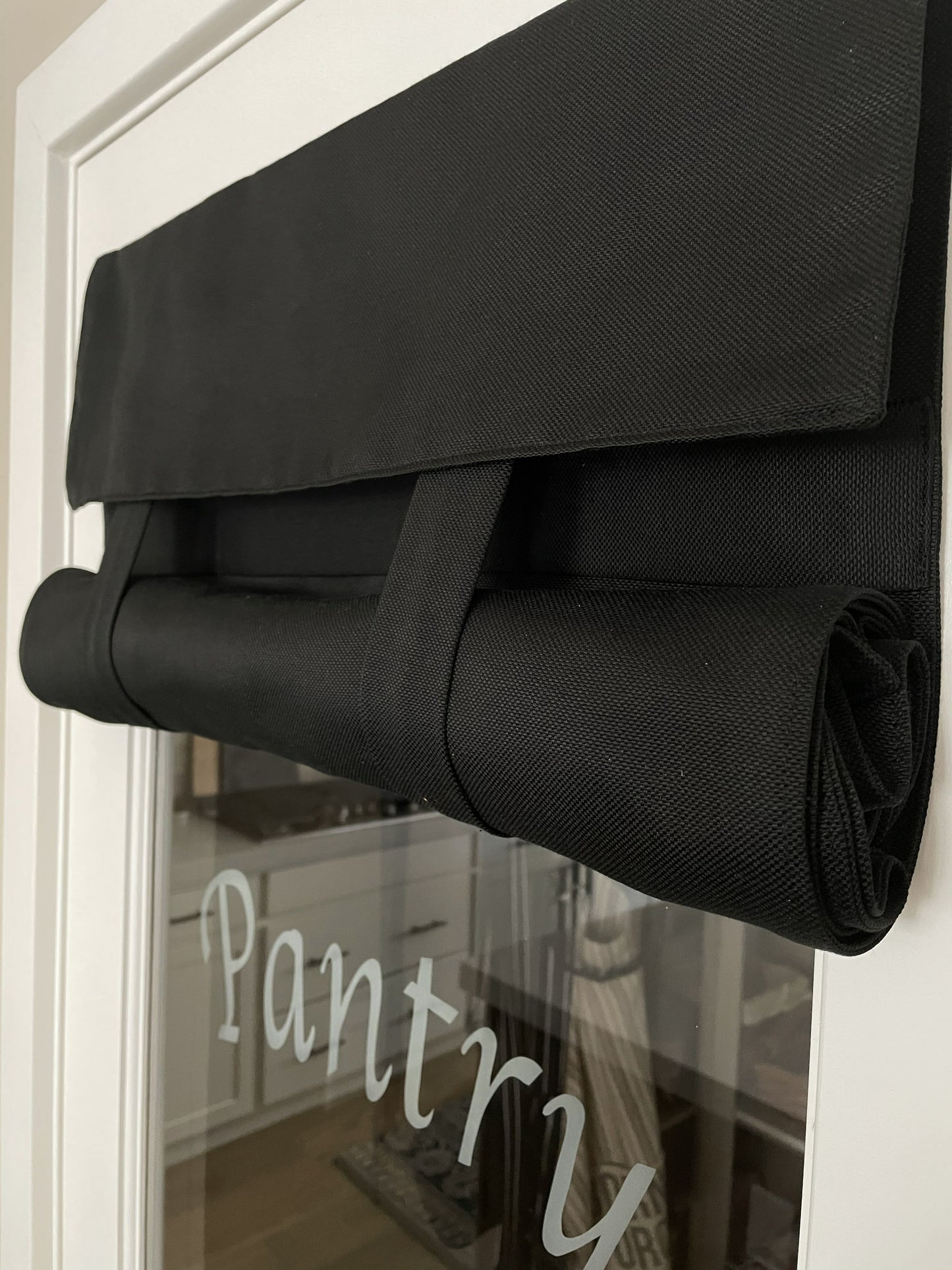 Black French Door Curtain Almost Complete Blackout - 1 panel