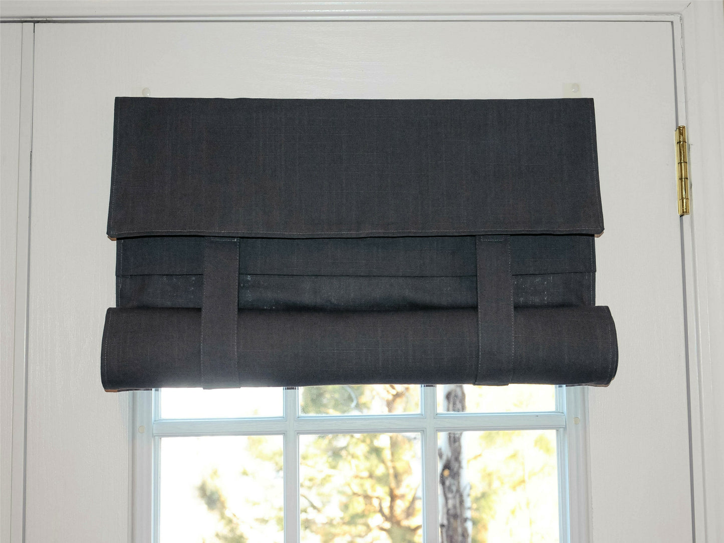Dark Gray French Door Curtain 1 panel