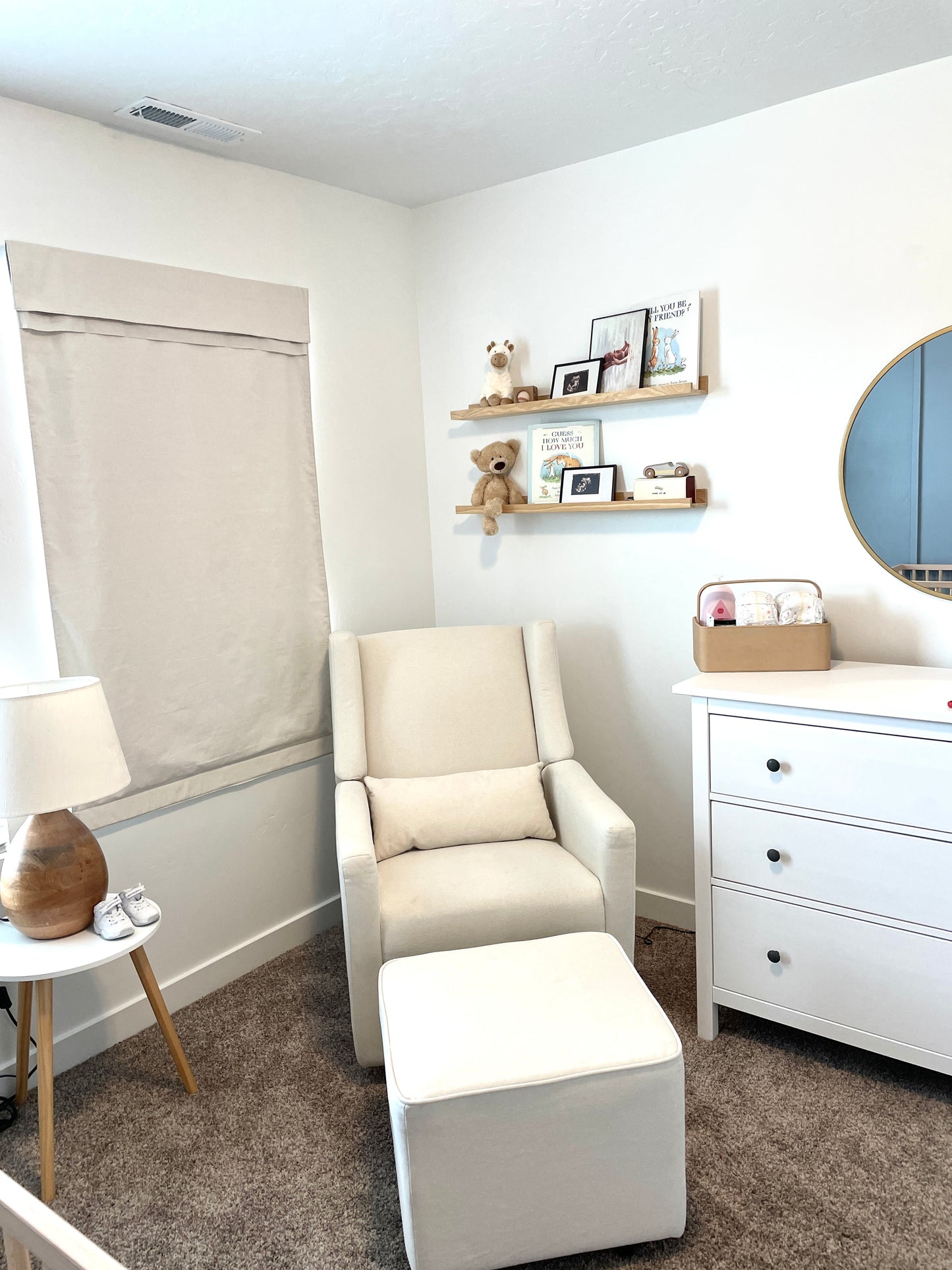 Natural Beige Blackout (optional) Nursery Curtain 1 panel