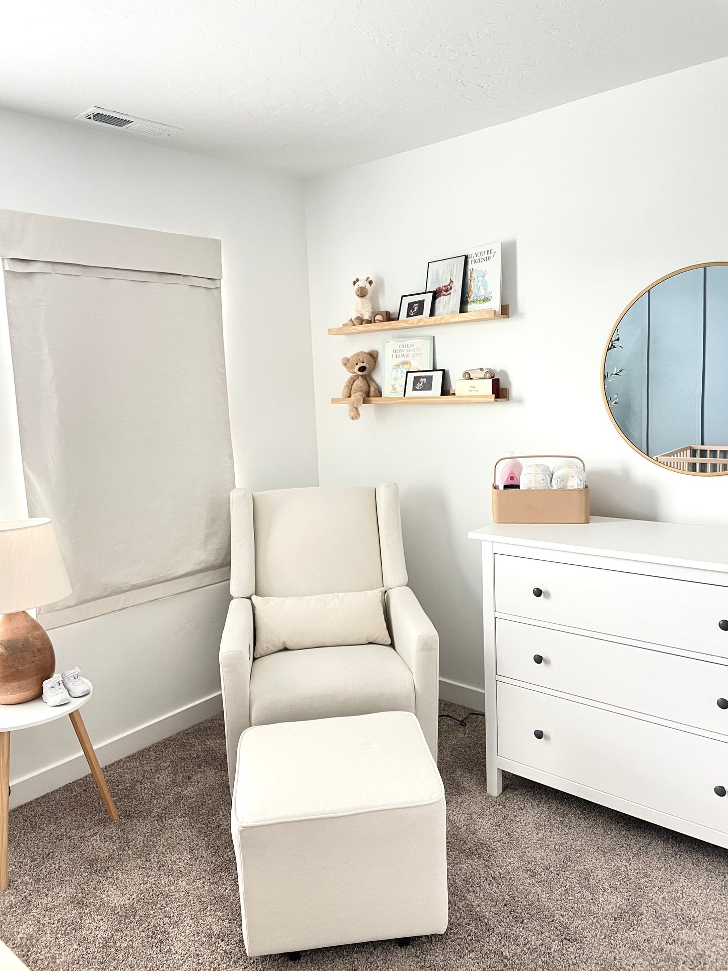 Natural Beige Blackout (optional) Nursery Curtain 1 panel