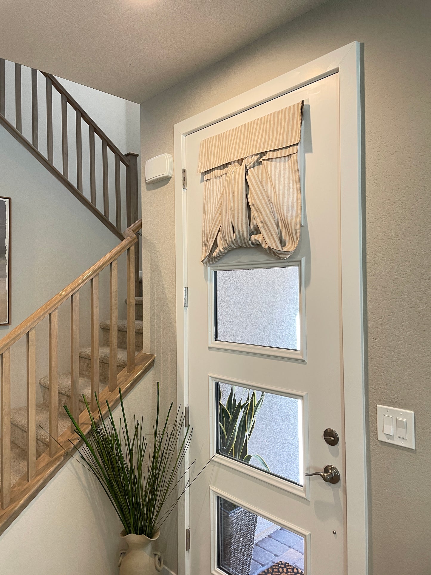 Nutmeg Striped Washable French Door Curtain - 1 Panel