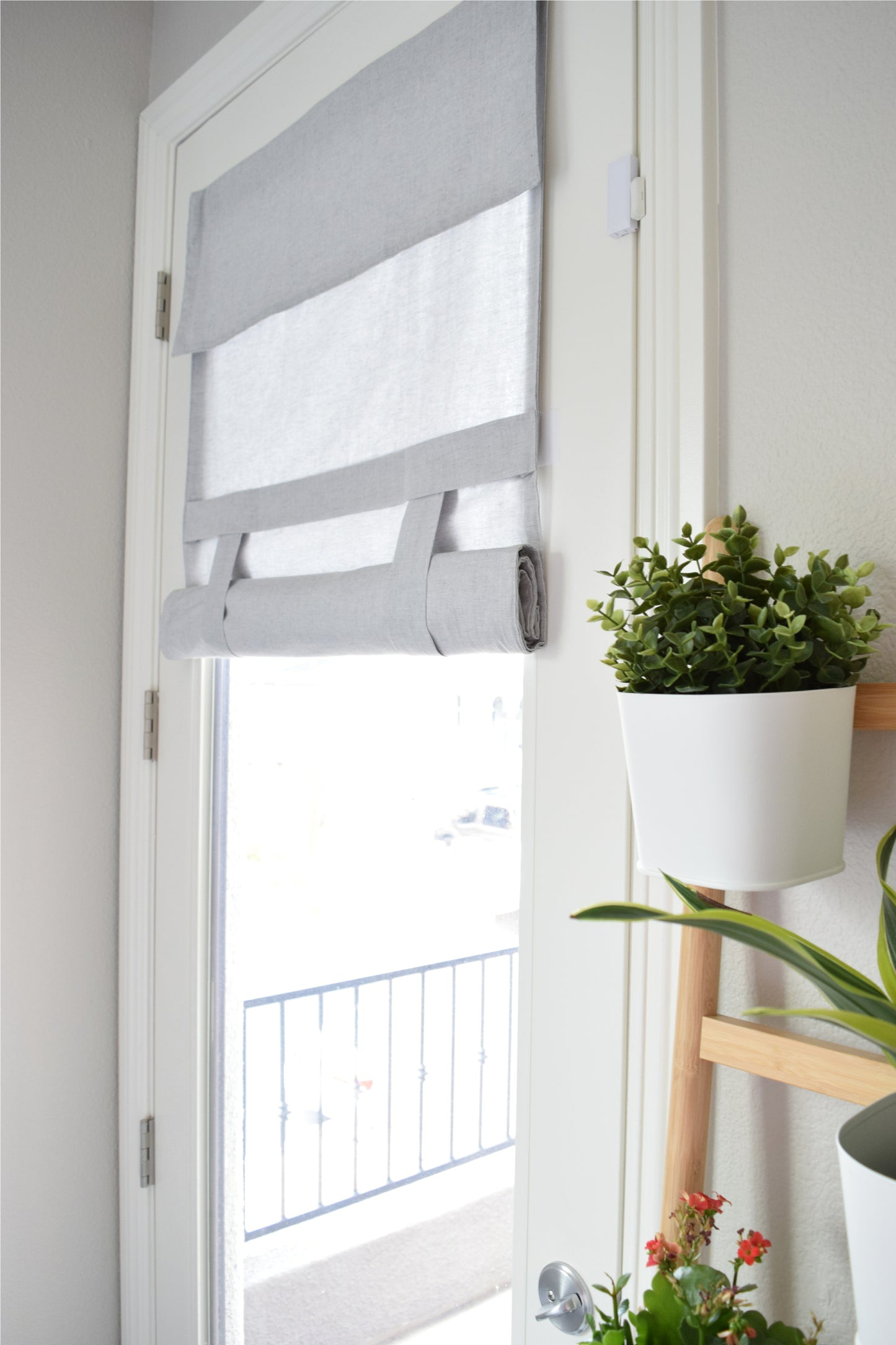 Light Gray Drop Down Extra Long French Door Curtain 1 panel