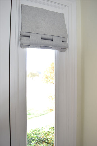 Light Gray Small Front Door and Sidelight Curtains 1 panel
