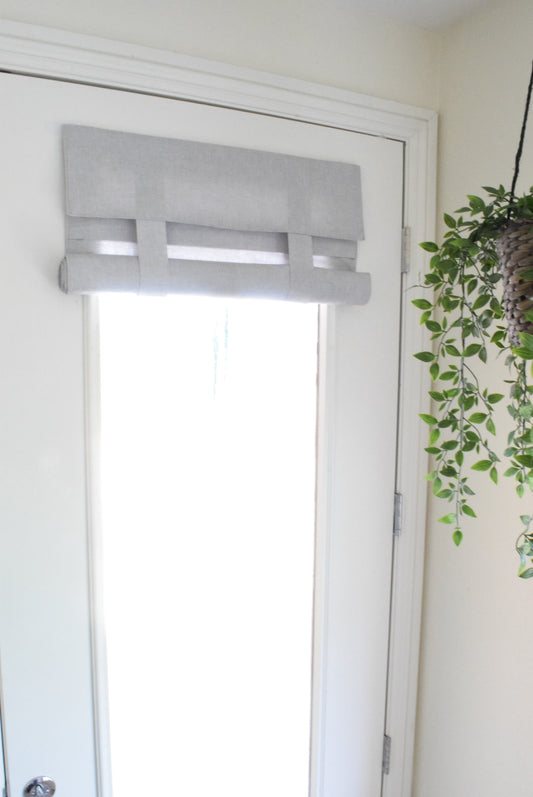 Light Gray Soft Cotton French Door Curtain 1 panel