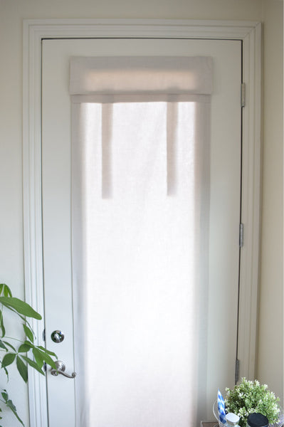Natural Beige Soft Cotton French Door Curtain 1 panel