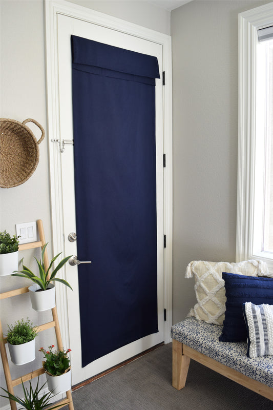 Navy French Door Curtain 1 panel