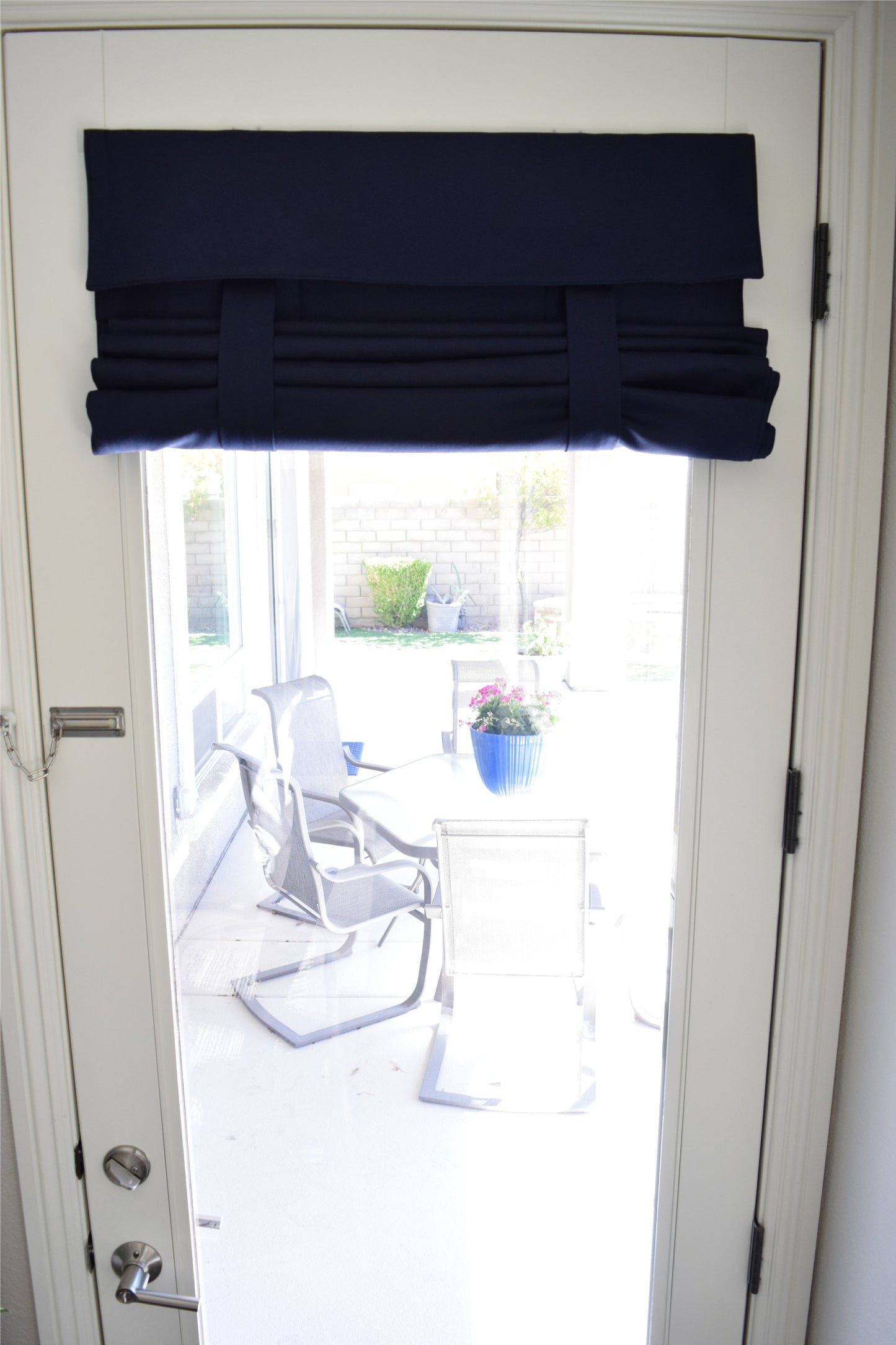 Navy French Door Curtain 1 panel