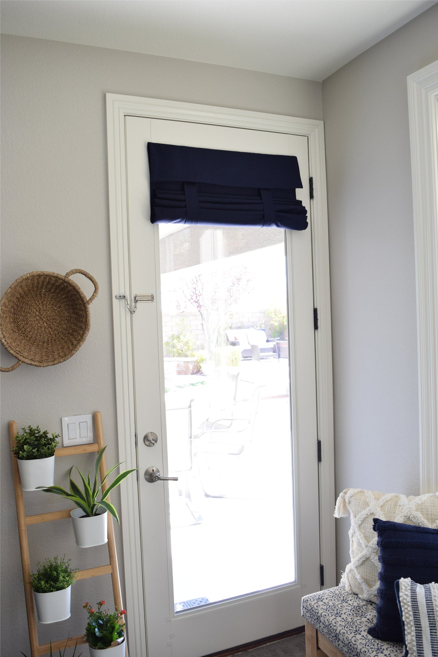 Navy French Door Curtain 1 panel