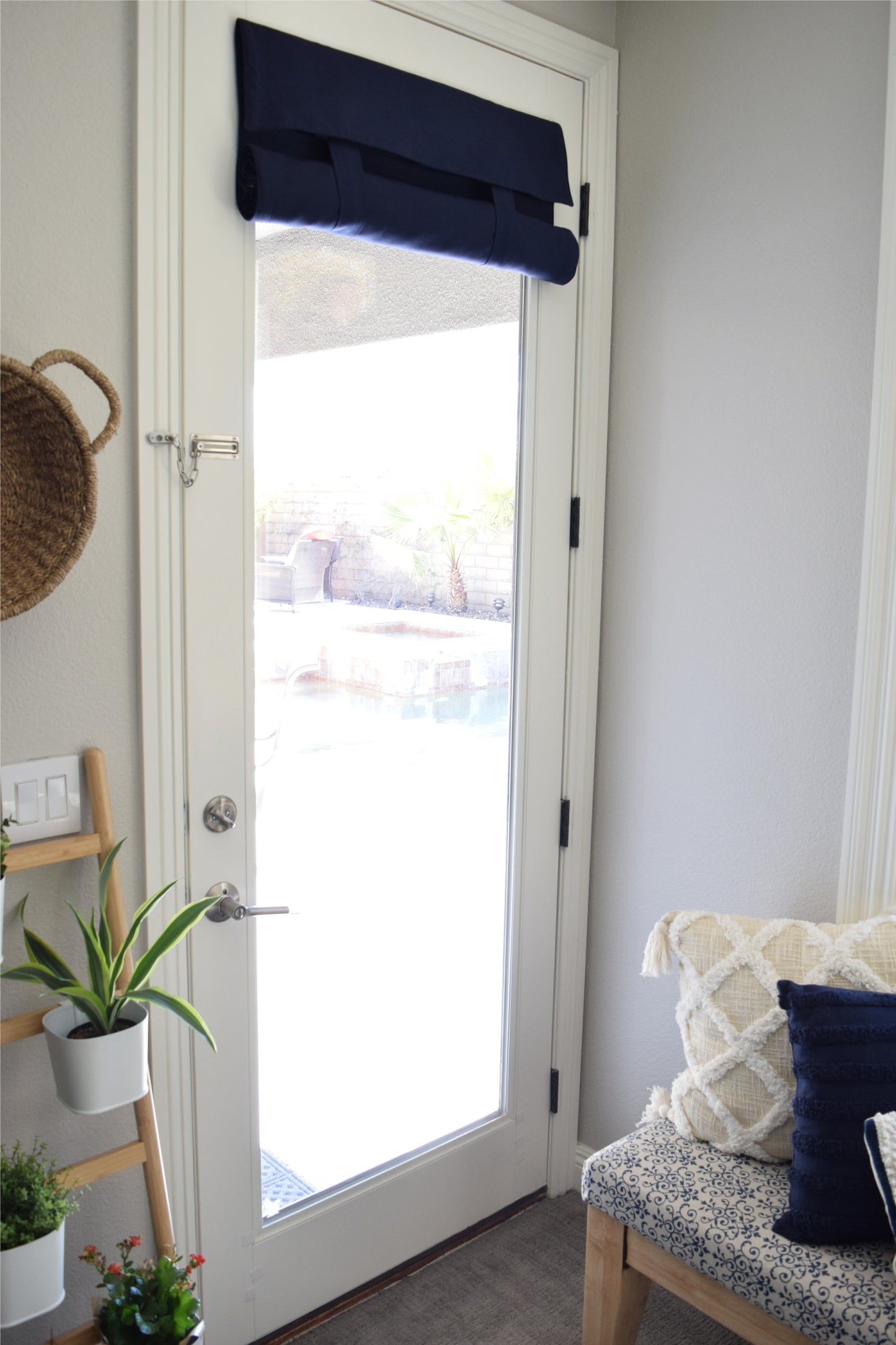 Navy French Door Curtain 1 panel