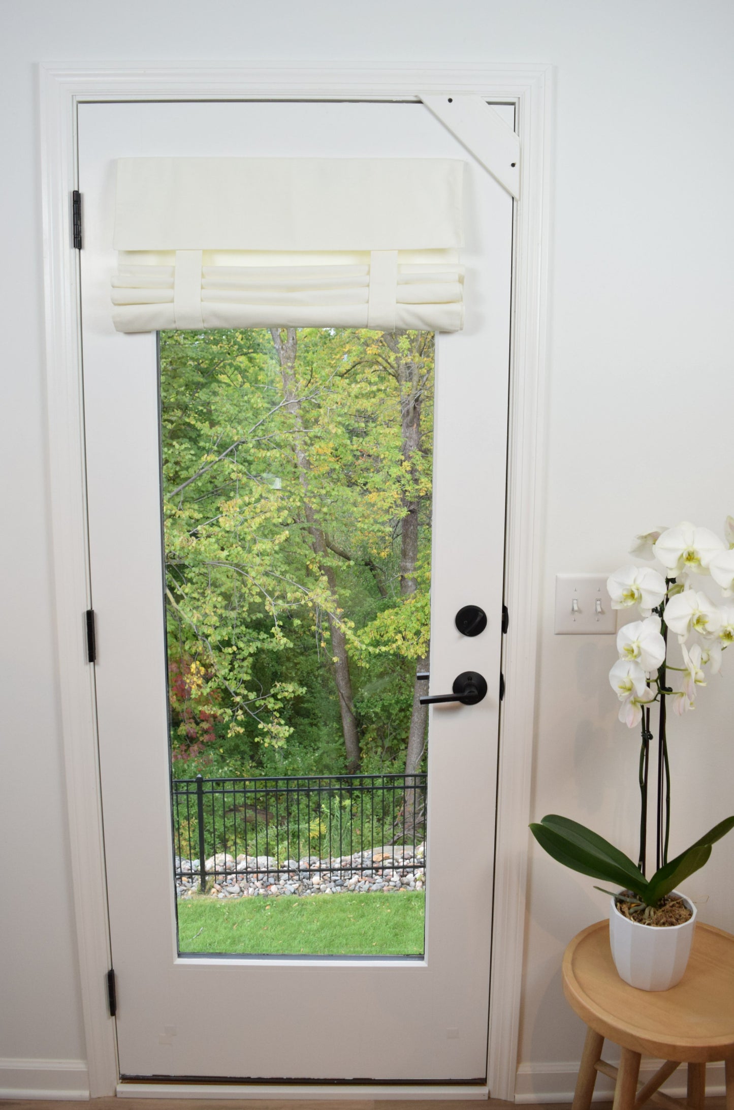 Off White 25x70 French Door Curtain Washable 1 panel