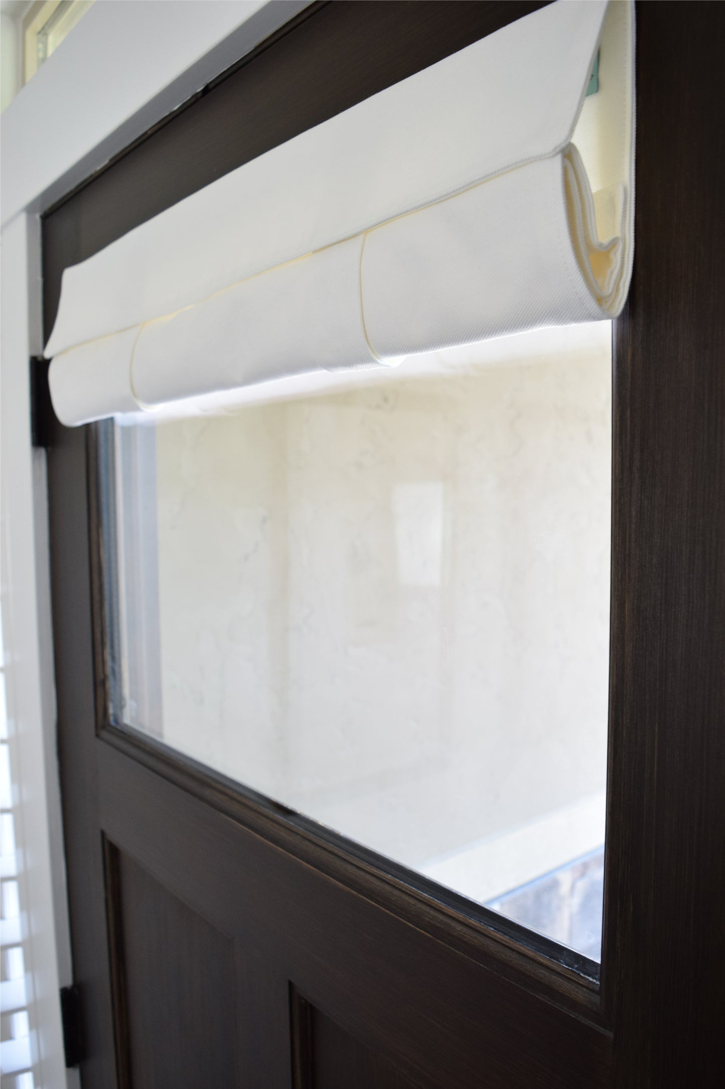 Blowout sale! 24" w x 18" L Bright White Small Front Door Window Curtain -washable No Returns No blackout
