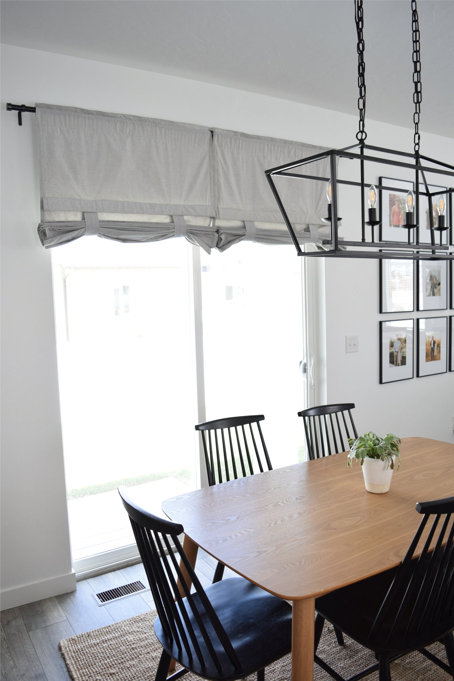 Light Gray Soft Cotton Sliding Glass Door Curtain Shade Price 1 panel