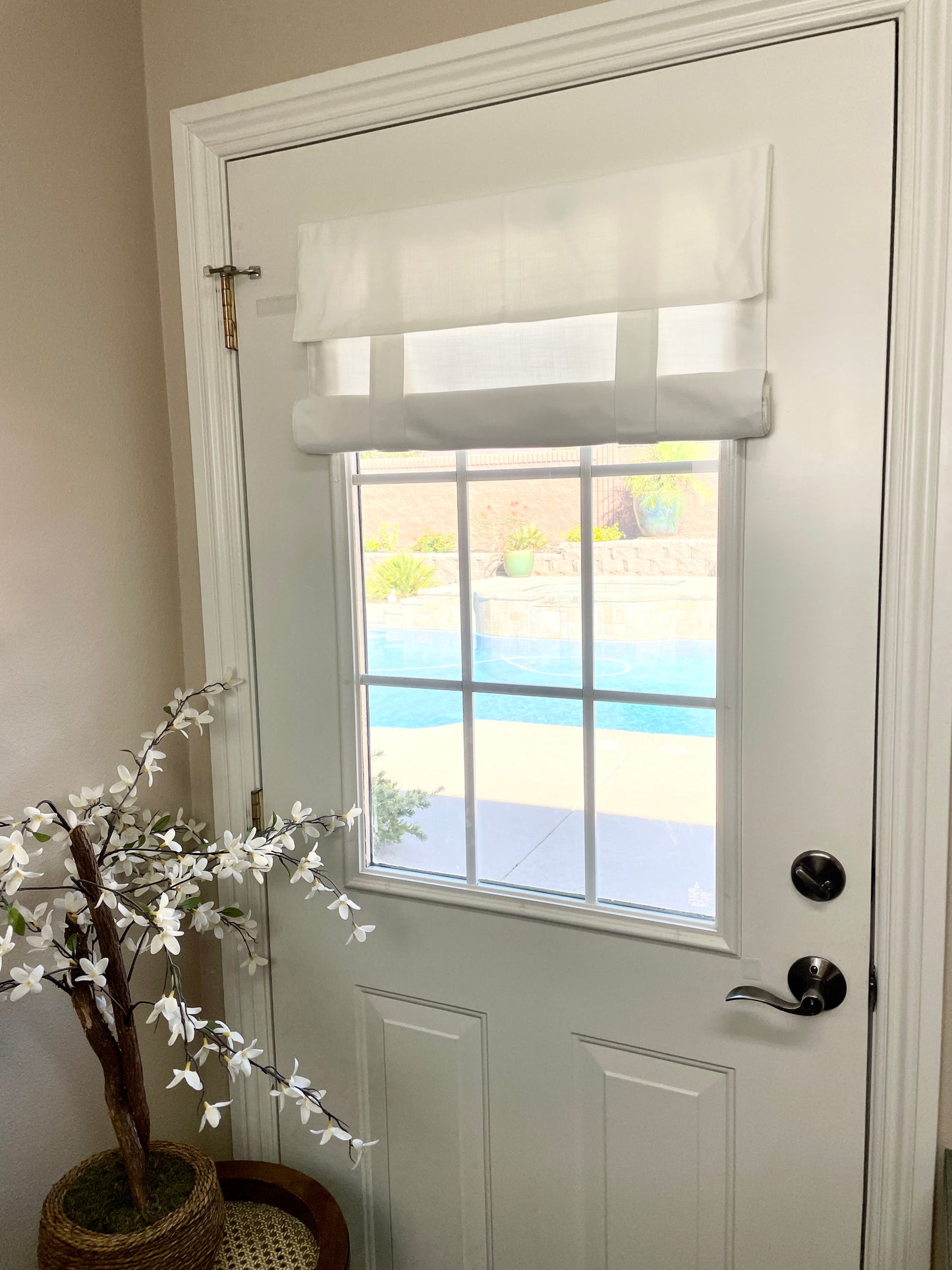 Blowout Sale Before Tariff Hits! Bright White Door Curtain Washable 1 panel