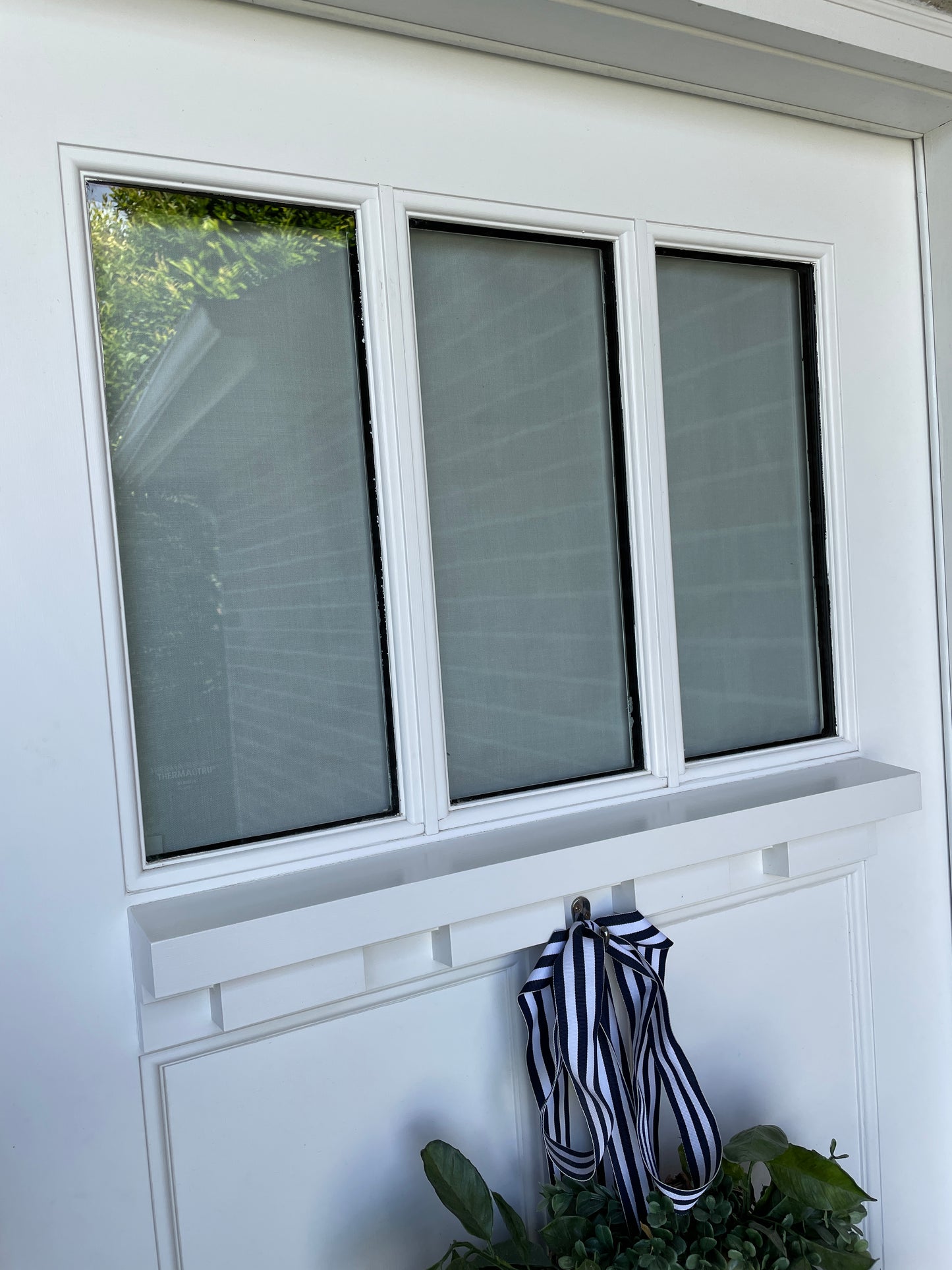 25" w x 20" L Light Gray Small Front Door Window Curtain -washable