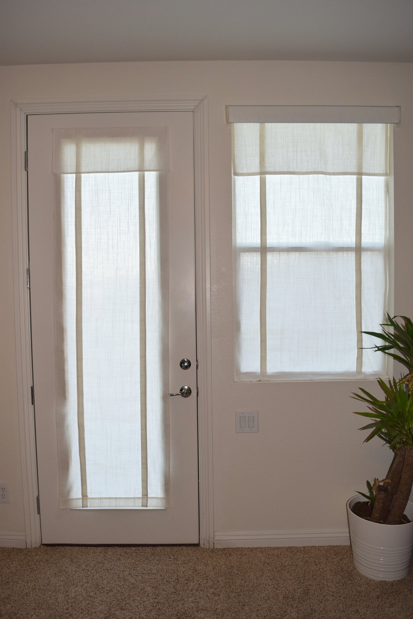 Off White Cascade Camalay® Curtain for Windows 1 panel single thickness