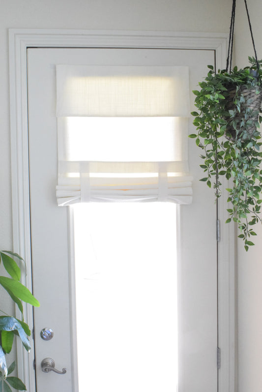 Off White Drop Down Extra Long French Door Curtain 1 panel