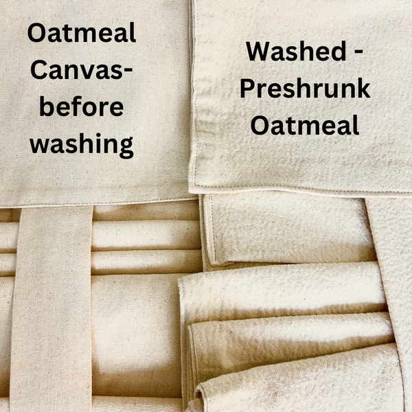 Pre-Washed Preshrunk Oatmeal Canvas French Door Curtain 1 Panel