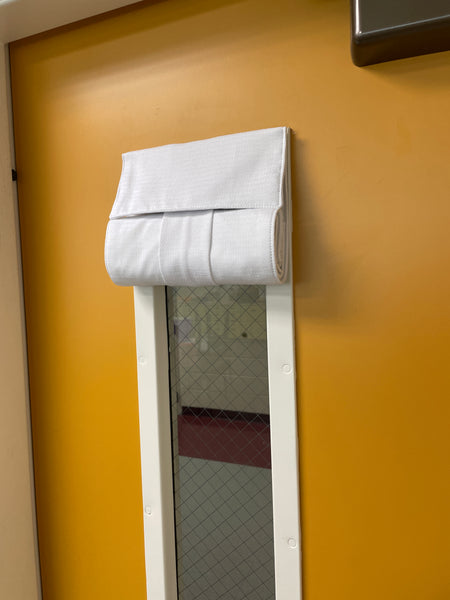 White Classroom Lockdown Curtain