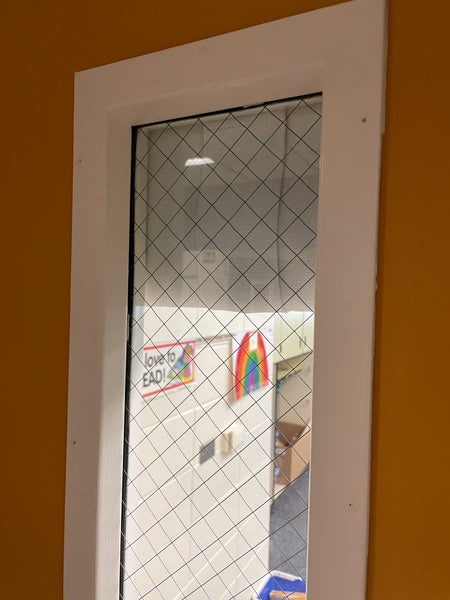 White Classroom Lockdown Curtain