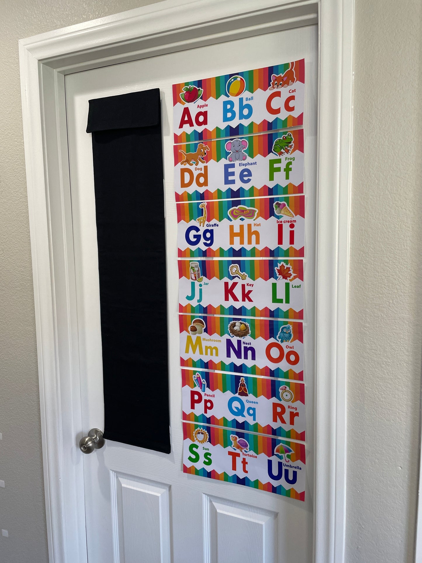 Custom Orem Elementary order Black Classroom Lockdown Curtain - Dani Designs Co