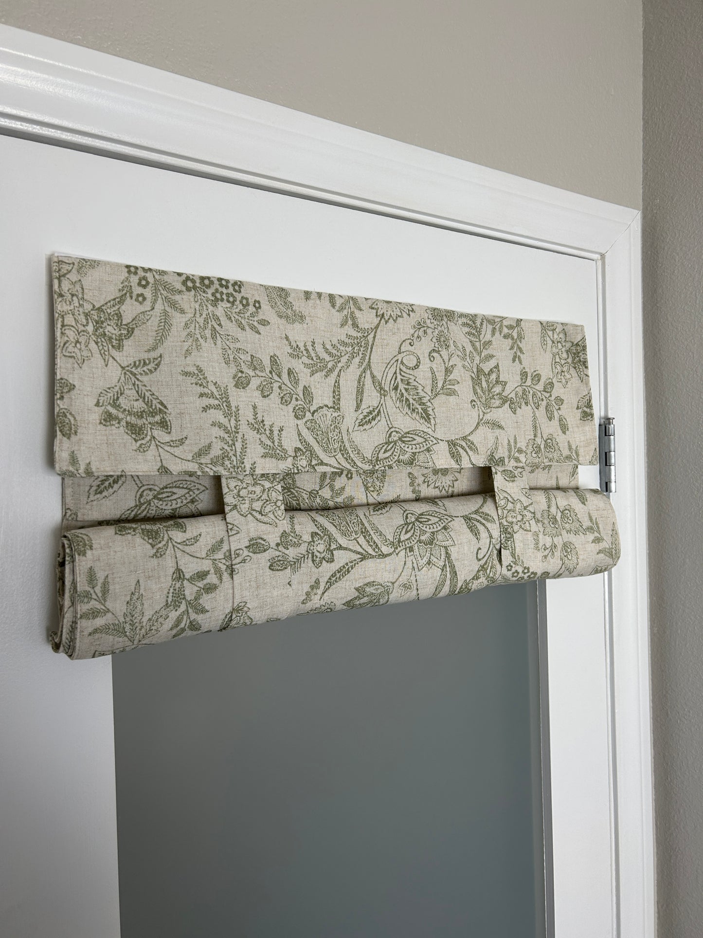 Sage Botanical Washable French Door Curtain - 1 Panel