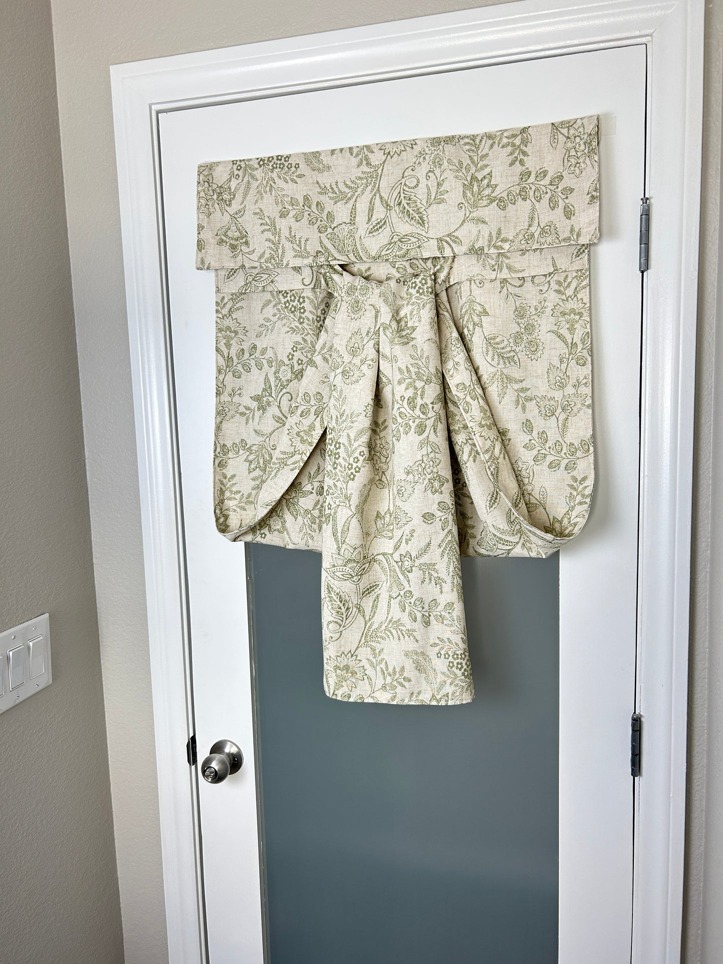Sage Botanical Washable French Door Curtain - 1 Panel