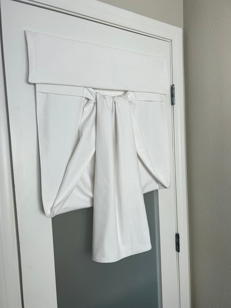 New White French Door Curtain 1 panel