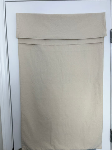 Pre-Washed Preshrunk Oatmeal Canvas French Door Curtain 1 Panel No blackout