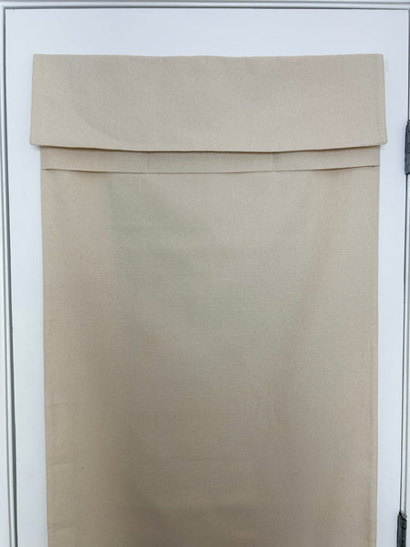 Pre-Washed Preshrunk Oatmeal Canvas French Door Curtain 1 Panel No blackout