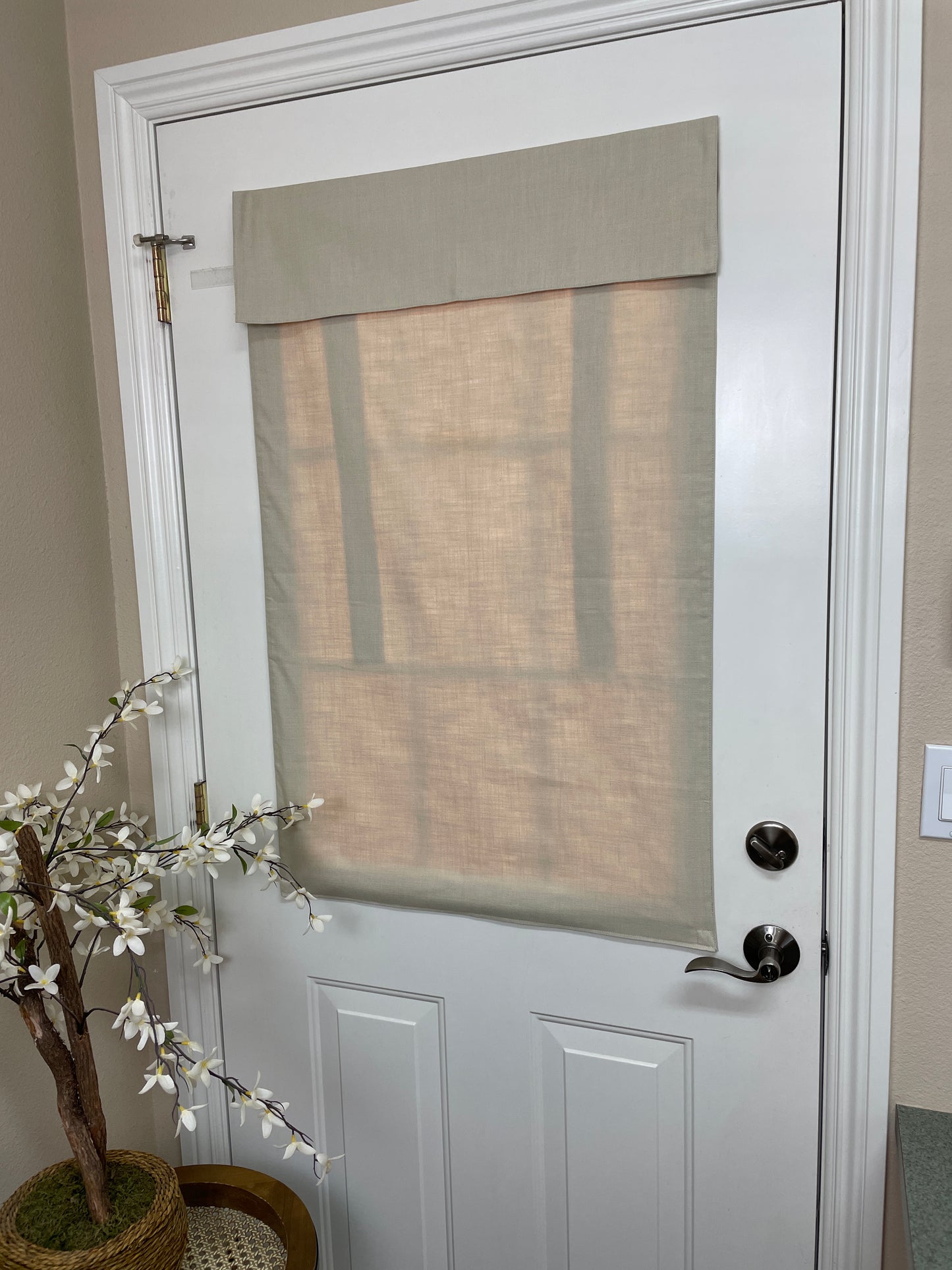 Blowout Sale! Tan 25x70 French Door Curtain Washable 1 panel No Returns No Blackout