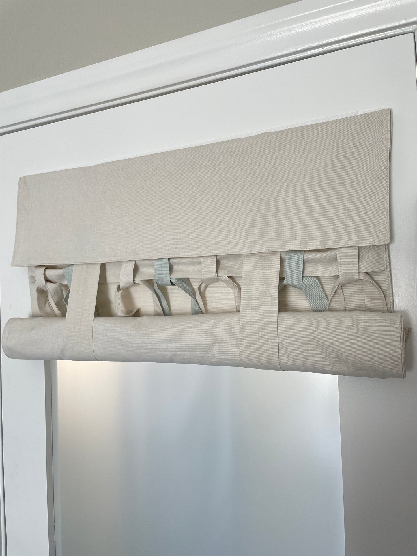 Set of 3 24" Long Ties & Bows (Light Gray, Natural Beige, Blue Chambray or Light Green)