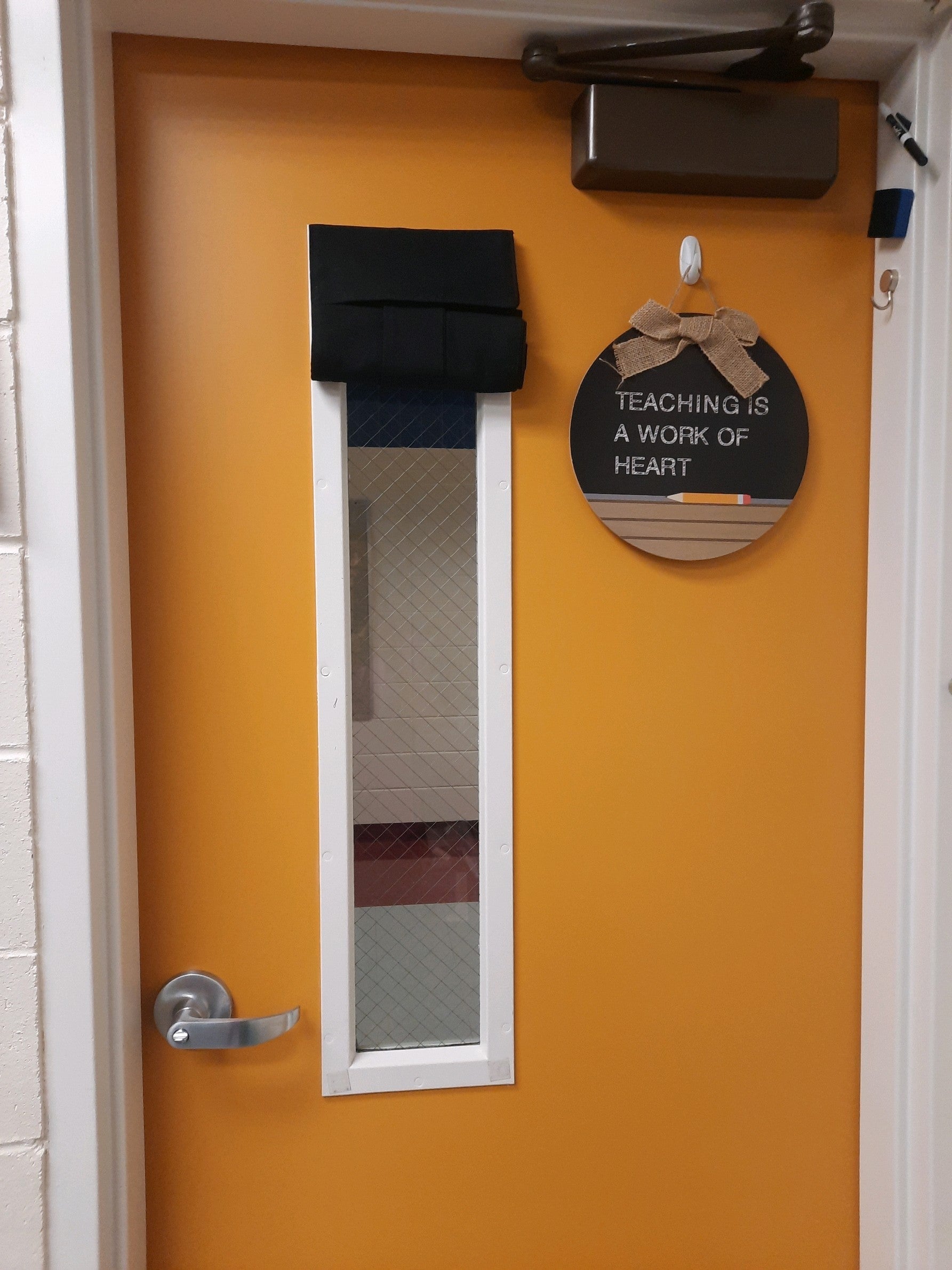 Custom Orem Elementary order Black Classroom Lockdown Curtain - Dani Designs Co