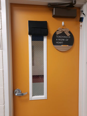 Beal City School Black Classroom Lockdown Curtain