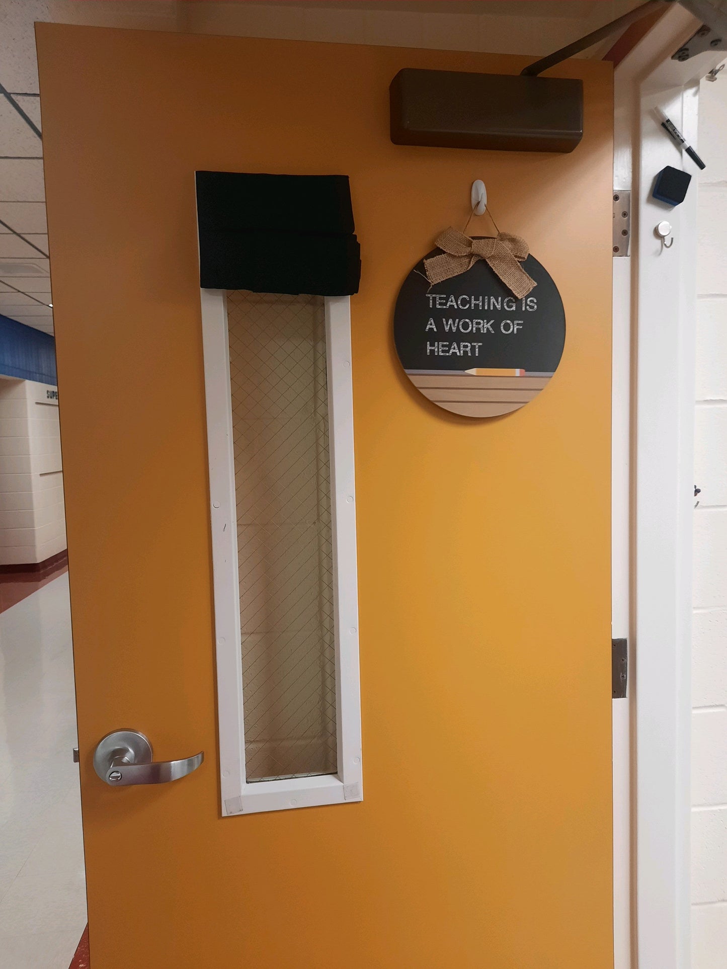 Parkside School White Classroom Lockdown Curtain