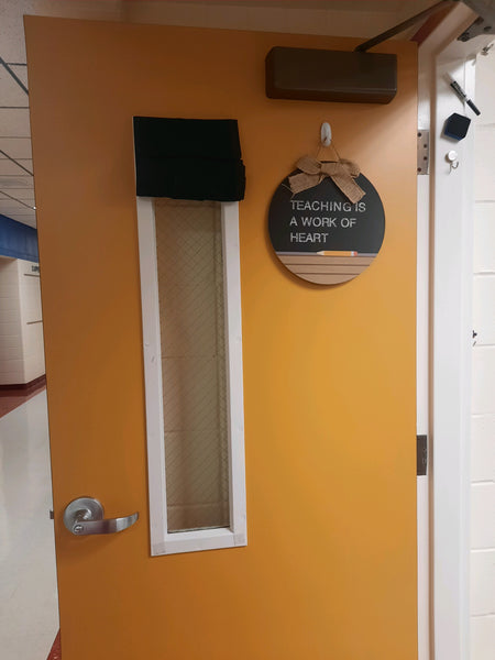 Black Classroom Lockdown Curtain