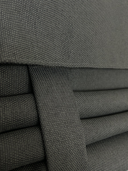 BrioLux™ Slate Gray Woven Blackout Luxury Door Curtain 1 Panel