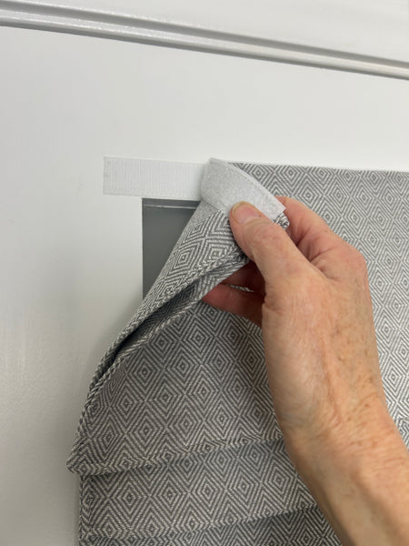 BrioLux™ Light Gray Diamond Luxury Door Curtain 1 Panel