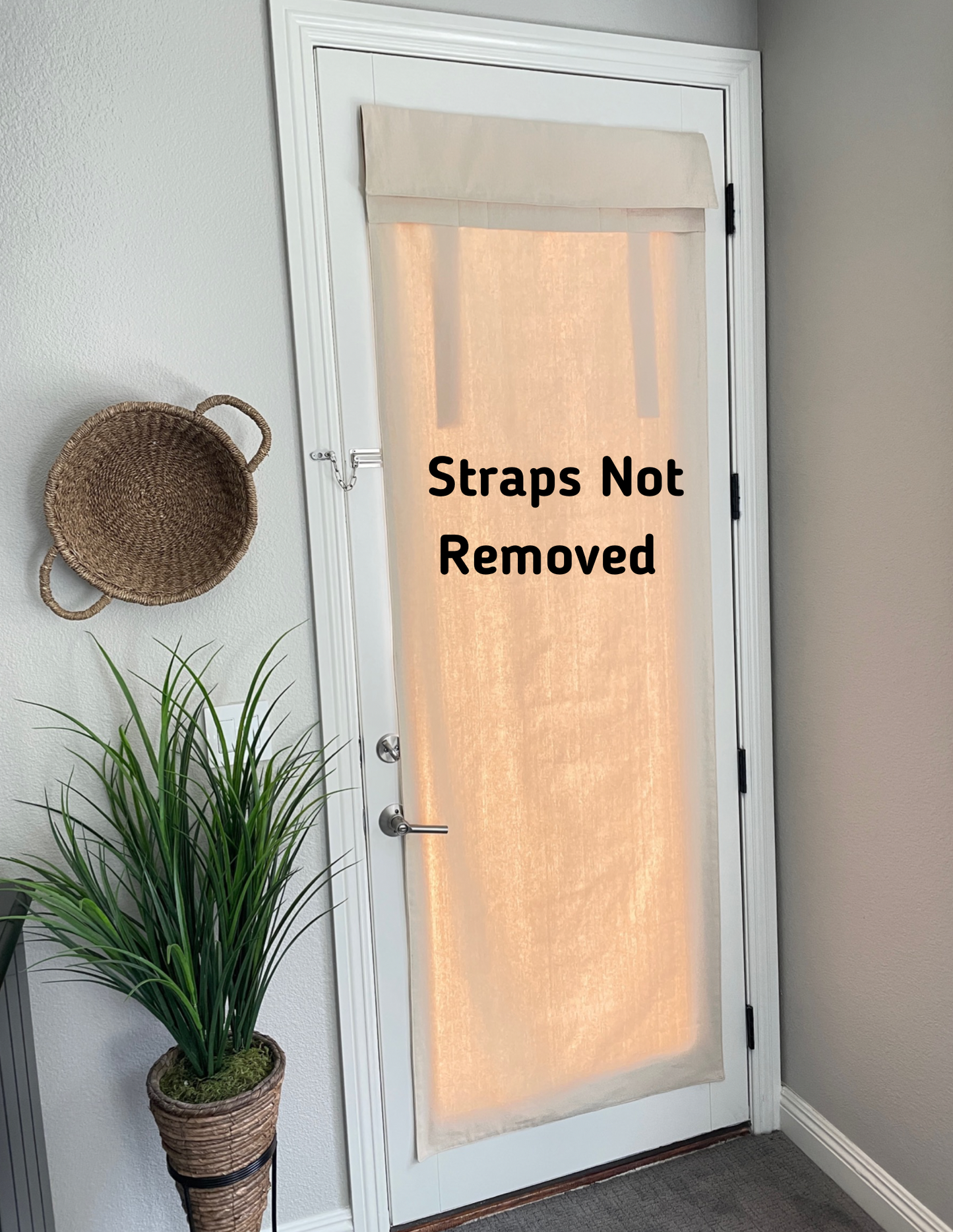 Oatmeal Canvas French Door Curtain 1 Panel